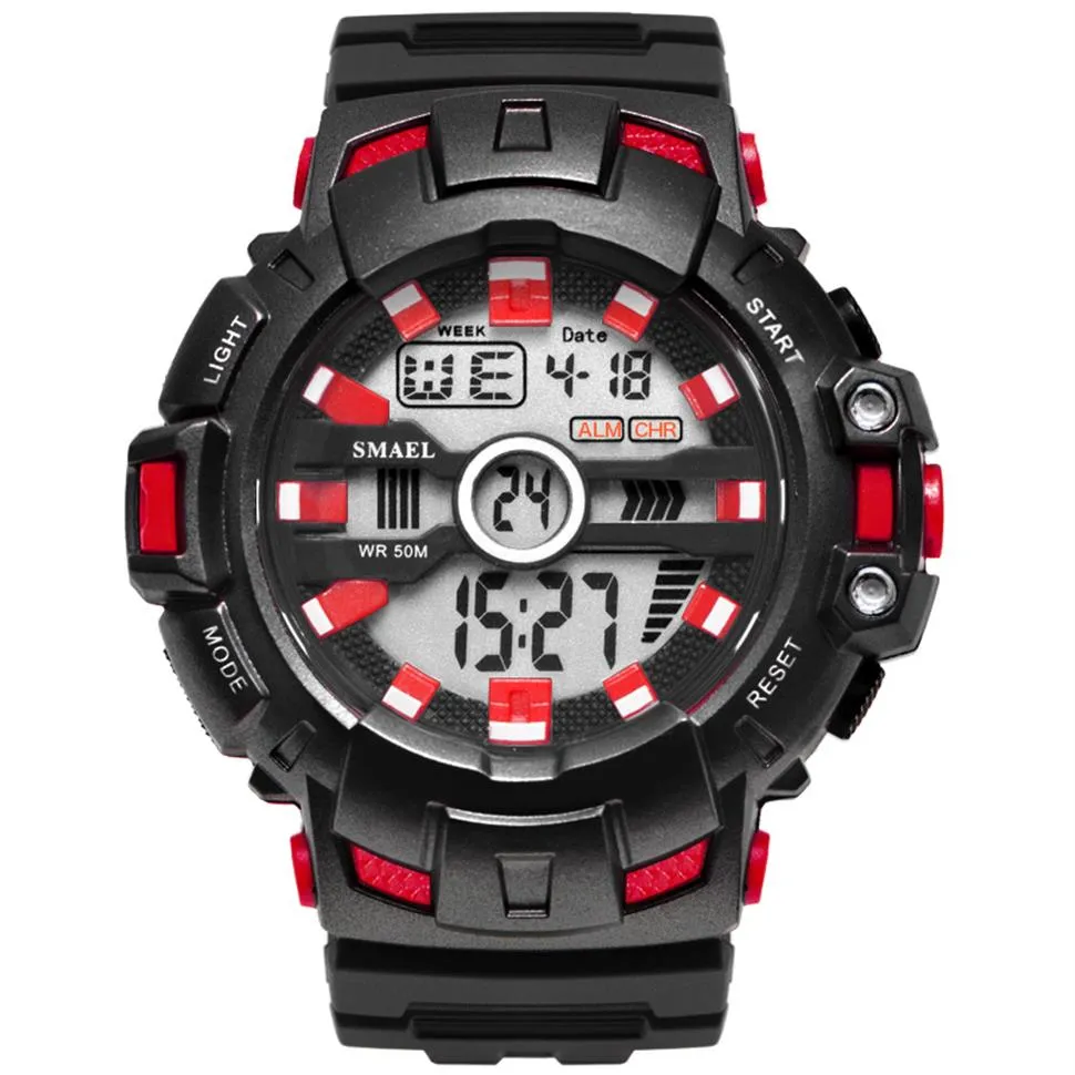 2020 LED -armband Digital Waches Luxury Clock Men Militärklockor Alarm Relogio Montre1532b Män klockor Sport Waterproof233B