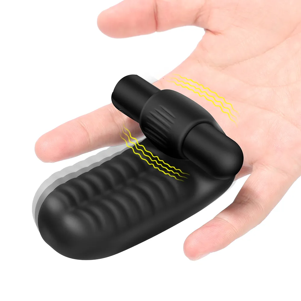 Vibratori Manica per dito Vibratore Punto G Orgasmo Massaggio Clitoride Stimolare Masturbatore femminile Giocattoli sessuali lesbici per_voghion.com