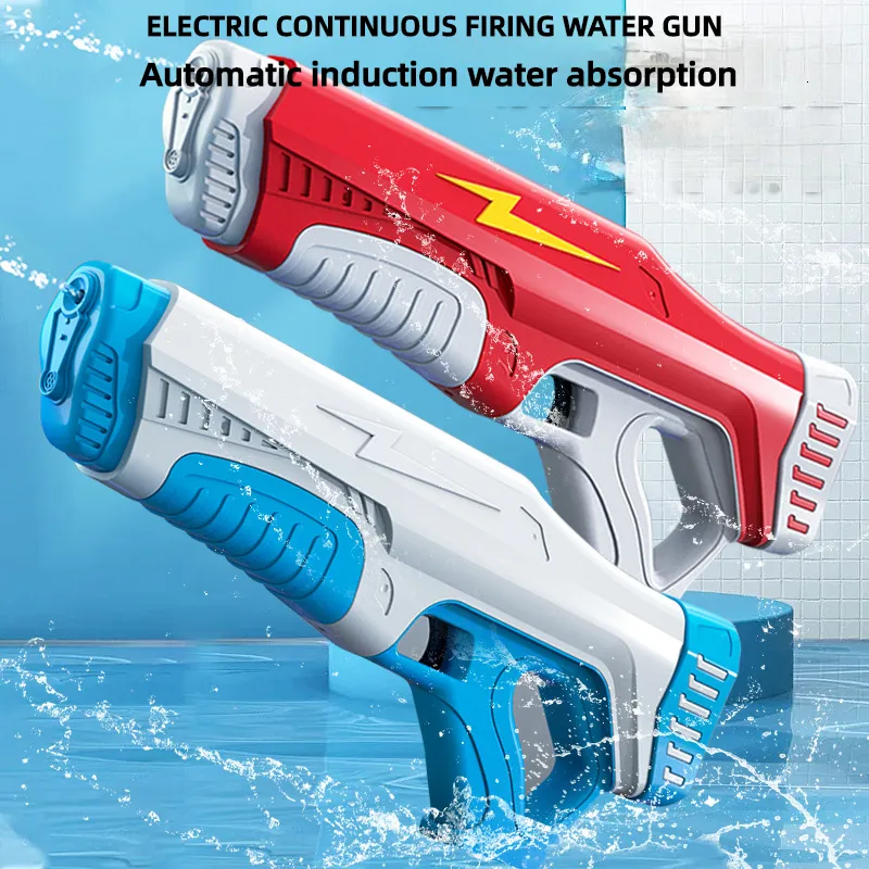 Sand Play Water Fun Electric Gun Children's Toy Automatic Pumping Inductive Absorption Outdoor Large Capacity Swimming Poy 230713