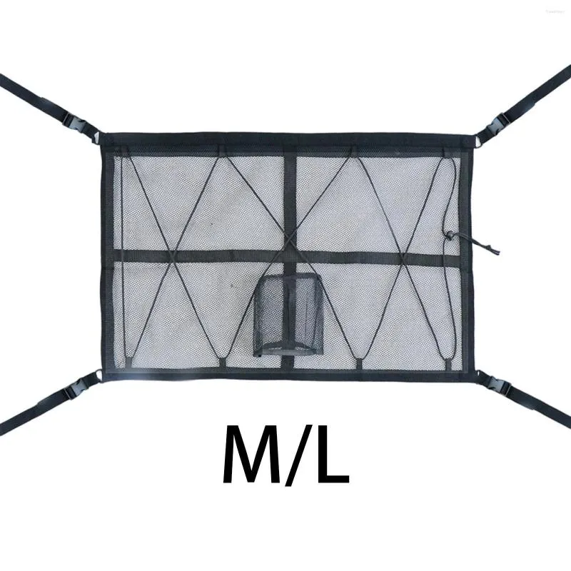 Автомобильный организатор потолочный грузовой сеть двойного слоя с палатками на молнии для