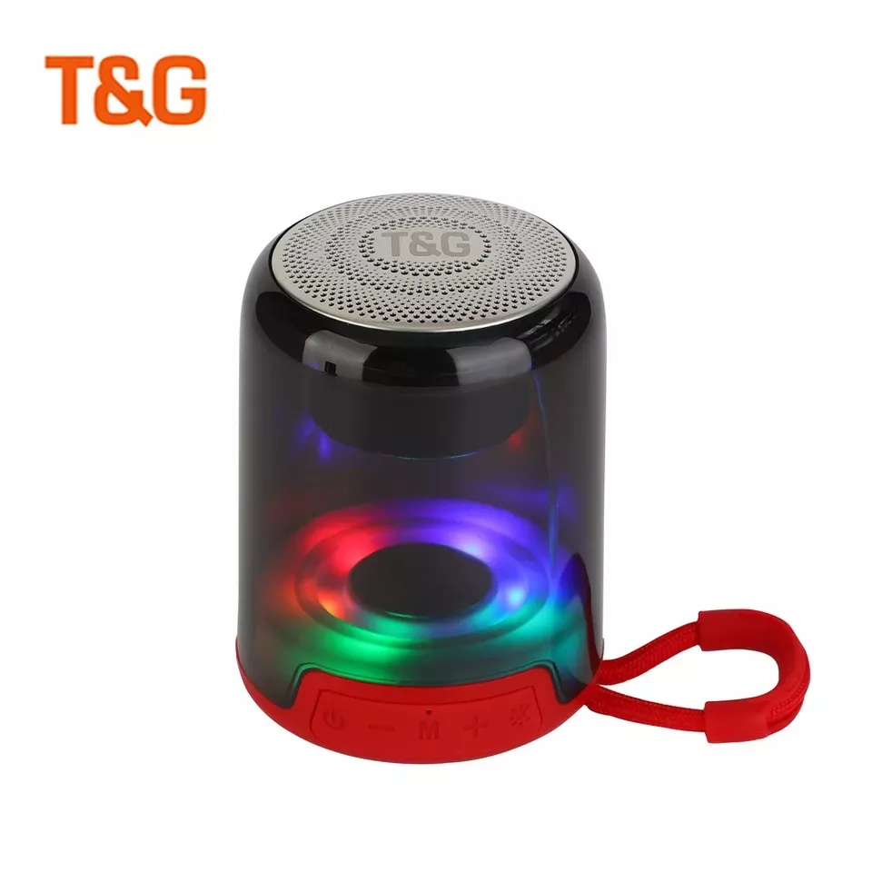 Led Light Plug Card TG314 Speaker Portable Creative Mini Series Fm Small Stereo Wireless Speaker Lanyard Mini Speaker