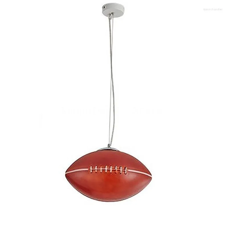 Lampes suspendues Rugby Lampe en verre Loft Luminaires suspendus Lumières LED Cuisine Restaurant Bar Salon Chambre d'enfants Lumière