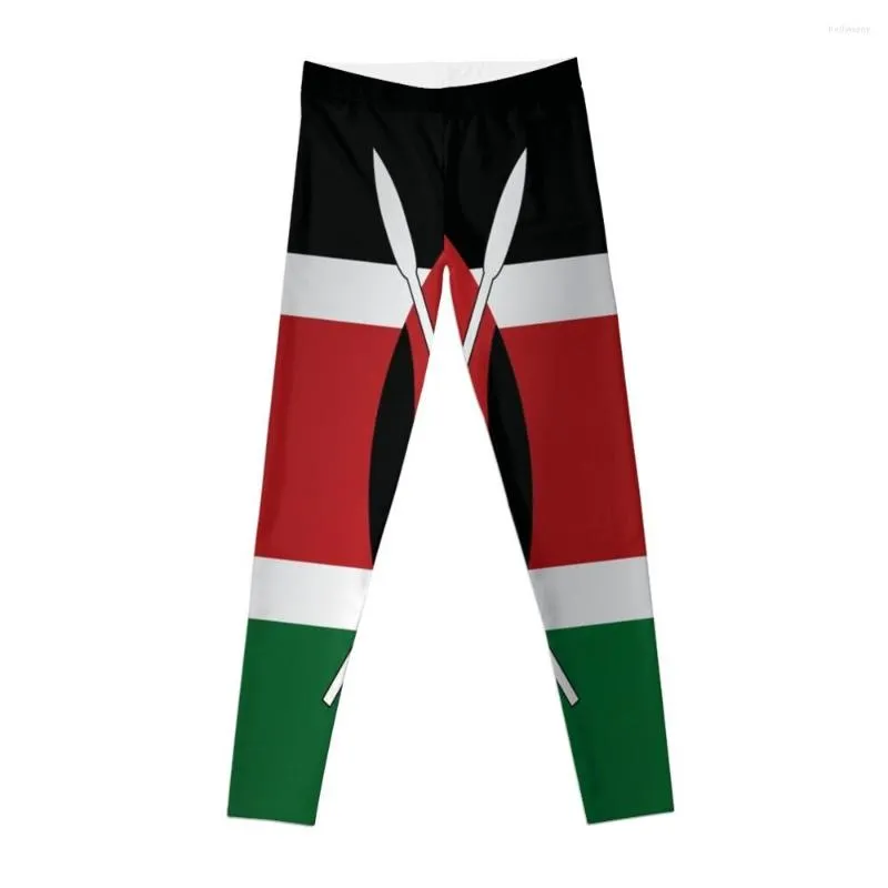 Active Pants Kenya Flag Leggings Sport da donna Palestra Leggings da donna Fitness Donna