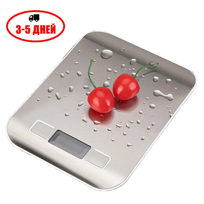 Household Scales 5 10kg Electronic Kitchen Scale LCD Measuring Tool Stainless Steel Digital Weighing Food Diet Balance 230714