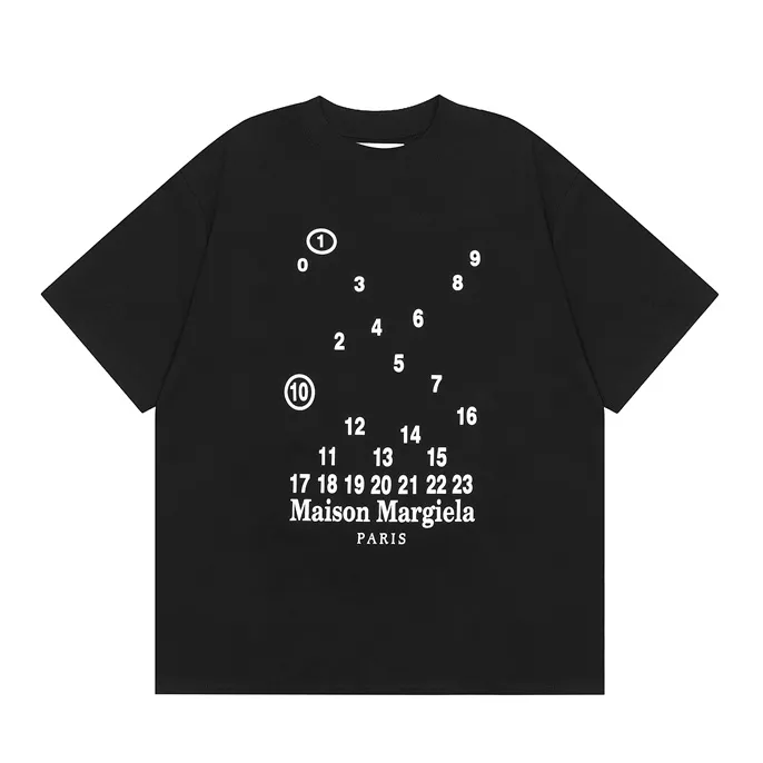 Designer T-shirt Casual MMS T-koszulka z monogramem nadruku z krótkim rękawem na sprzedaż luksusowe męskie odzież hip hopowa azjatycka rozmiar 17