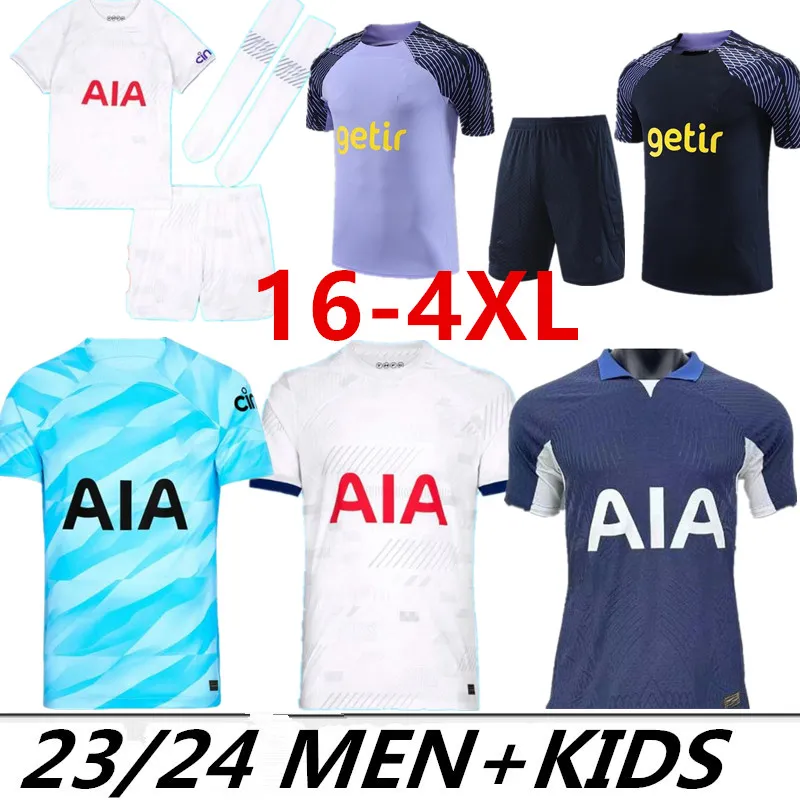 S- 4XL Voetbalshirts 23 24 KANE SON RICHARLISON NDOMBELE 2024 2023 fans Spelerversie Tottenham DELE jersey Voetbal ROMERO BALE LAMELA LUCAS Trainingsset voor kinderen