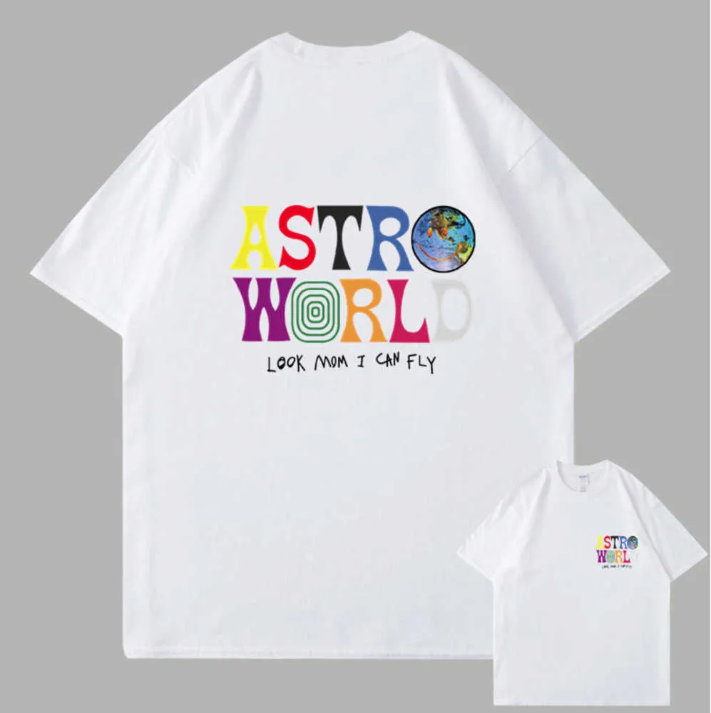 T-shirt da basket Designer Donna Estate T-shirt manica corta Moda maschile magliette simpatico cartone animato ASTROWORLD Top Tee Clothes