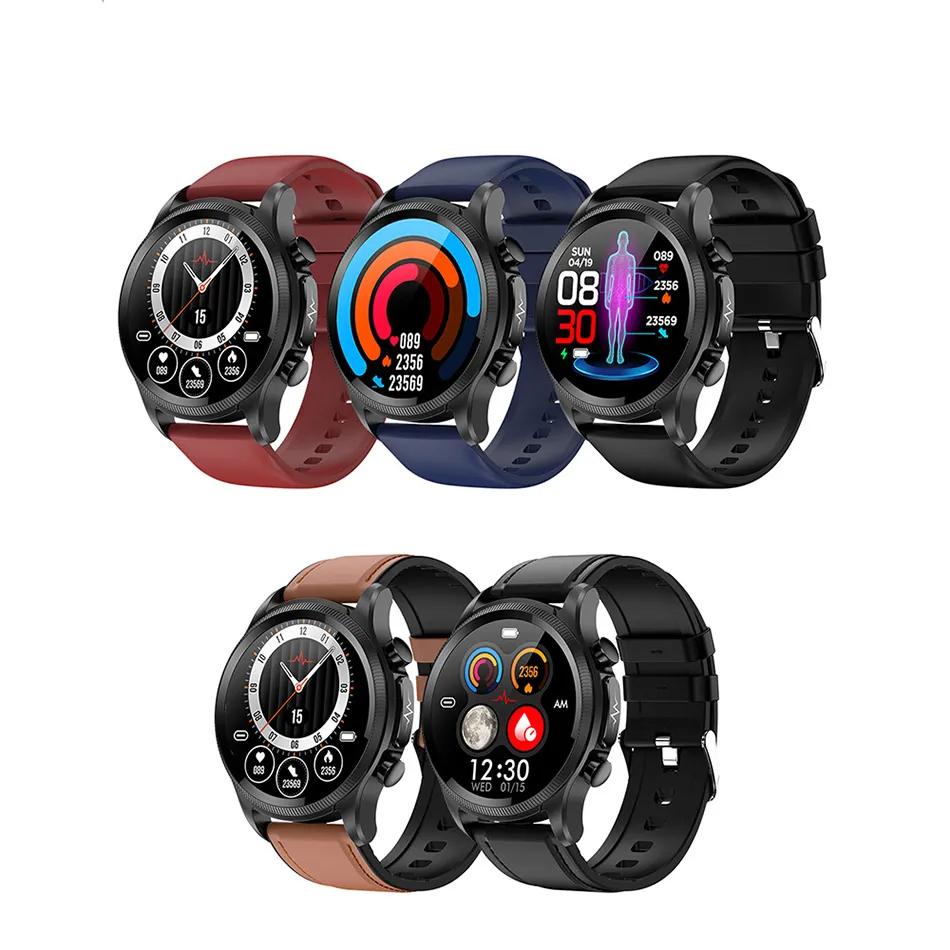 E400 Smart Watch ECG PPG HRV Non-invasive Blood Body Temperature Monitoring IP68 Waterproof Smartwatch