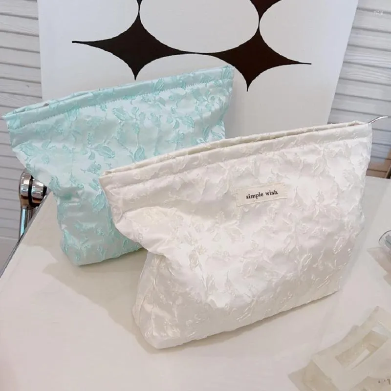 Cosmetic Bags Cotton Ladies Inner Storage Handbag For Women Travel Makeup Flower Baby Diper Girl Sanitary Napkin Organizer Pouch
