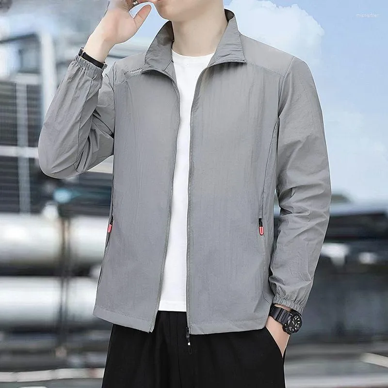 Outdoor Mens Skin Clothing Sun Protection Jacket Light Casual Sports Hooded  Coat