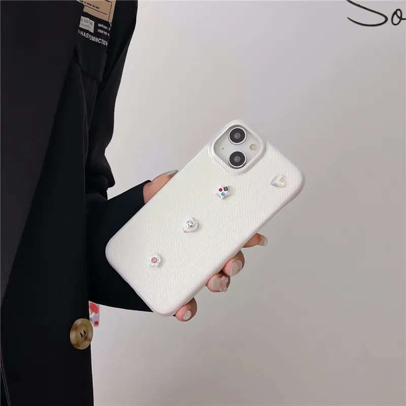 Luxus-Schmuck-Farbverlauf-Leder-Vogue-Telefonhülle für iPhone 14 13 12 Pro Max, langlebig, stilvoll, vollständig schützend, weiche Stoßstange, einfarbige Rückseite, stoßfest