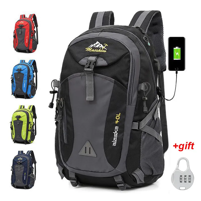 Mochilas escolares Antirrobo Montañismo Mochila impermeable Hombres Montar Bolsas deportivas Acampar al aire libre Mochilas de viaje Escalada Senderismo Bolsa para hombres 230714