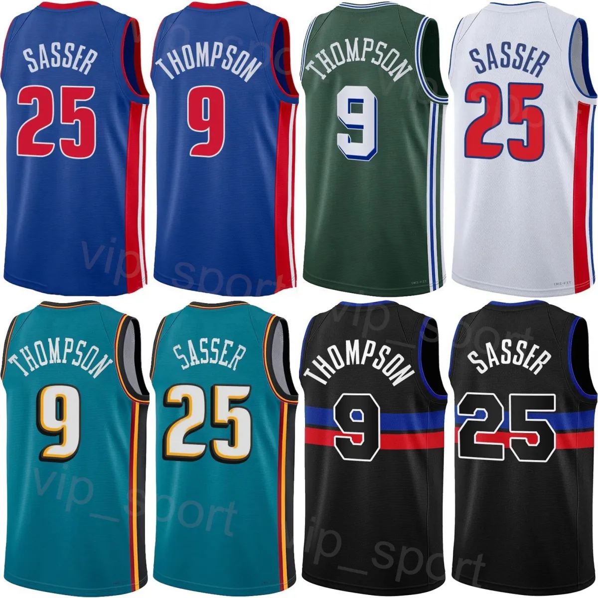 Printed Basketball Jersey Joe Harris Monte Morris Ausar Thompson Marcus Sasser Alec Burks Isaiah Livers Isaiah Stewart Jalen Duren 2024