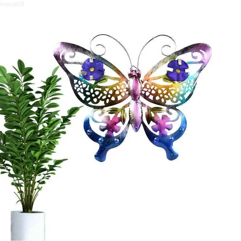 Садовые украшения декор стены металлическая бабочка