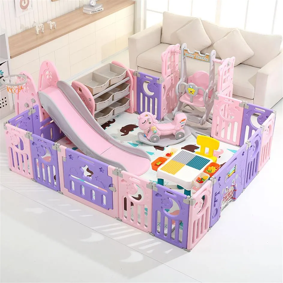 Aire de jeux pour enfants maison intérieur petit bébé pliant ramper tapis multi-fonctionnel combinaison jeu fence235e