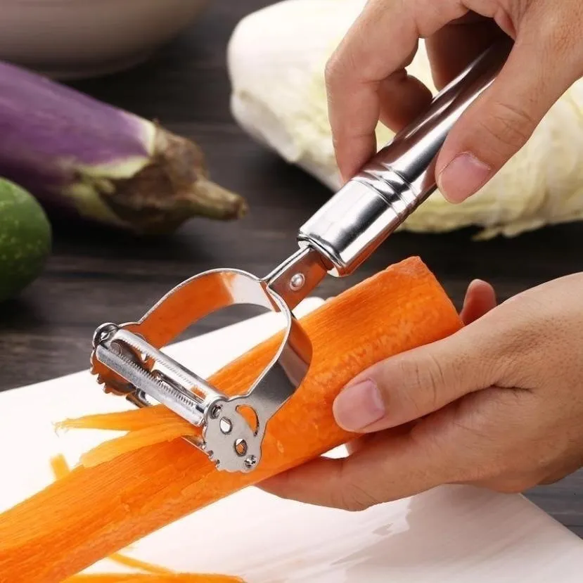 Utensili per frutta e verdura Utensili per patate in acciaio inossidabile  di alta qualità Cetriolo Grattugia per carote Julienne Peeler Verdure