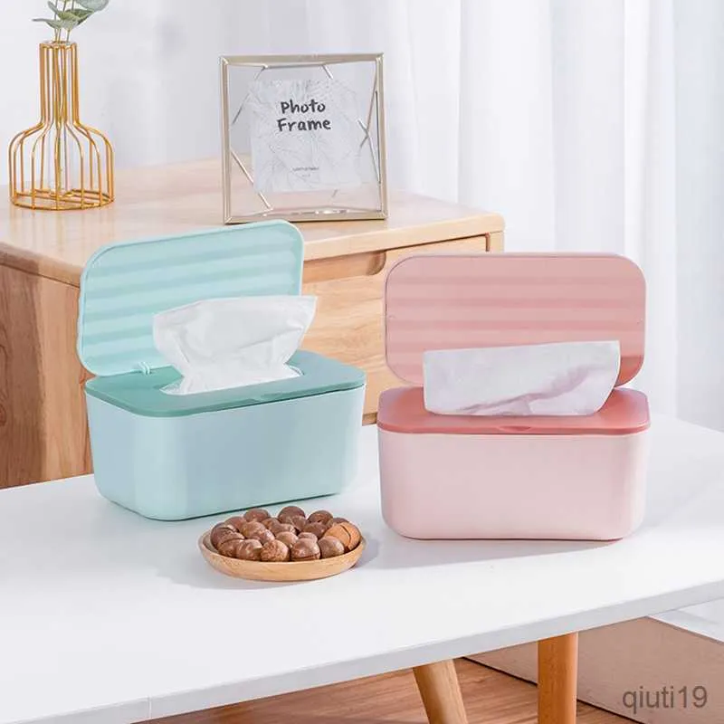 Tissue Boxes Napkins Tissue Box with Cover Square Wet Wipes Case Napkins Toilet Paper Container Home Kitchen Tissue Paper Dispenser Storage Organizer R230715