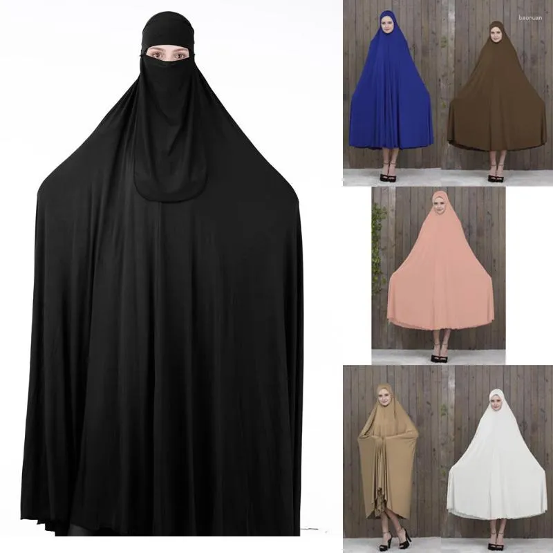 Ropa Etnica Mujer Musulmana Abaya Oracion Khimar Hijab Vestido Ramadan Eid Tunica Con Capucha Islam Negro Ropa Con Velo Niqab Djellaba Burka De 26 23 DHgate