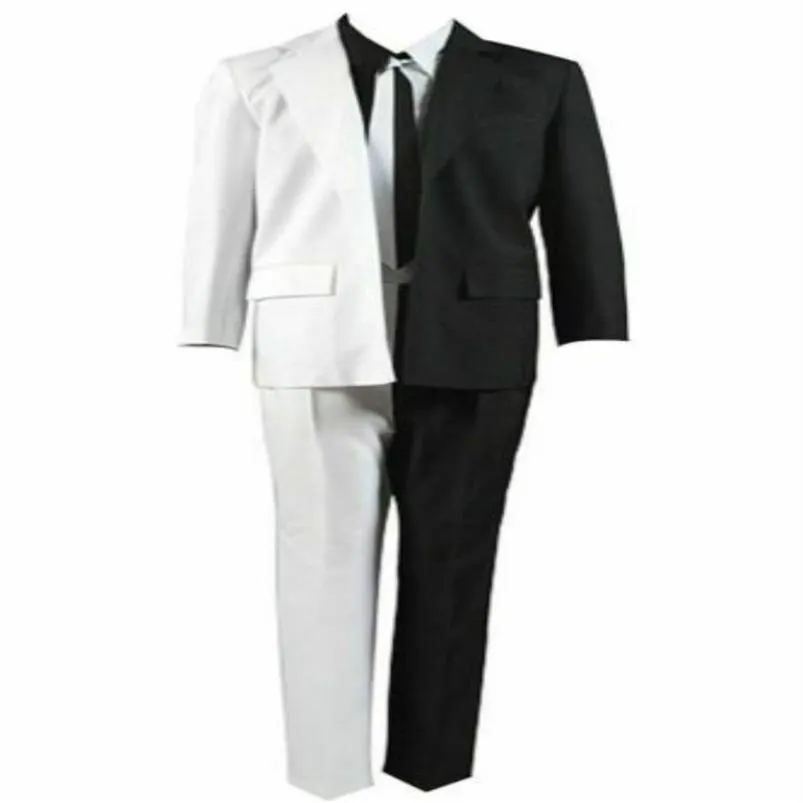 Batman Two Face Harvey Dent Cosplay Costume Tie Jacket Black White Suit Outfit213w From Sadfk
