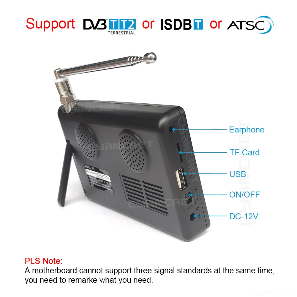 LEADSTAR D5 Portable 5 Inch Pocket TV Digital & Analog Mini Television, Car  Compatible, Supports USB TF AC3, Multi Standard DVBT2/ATSC/ISDBT From  Zuo04, $63.43
