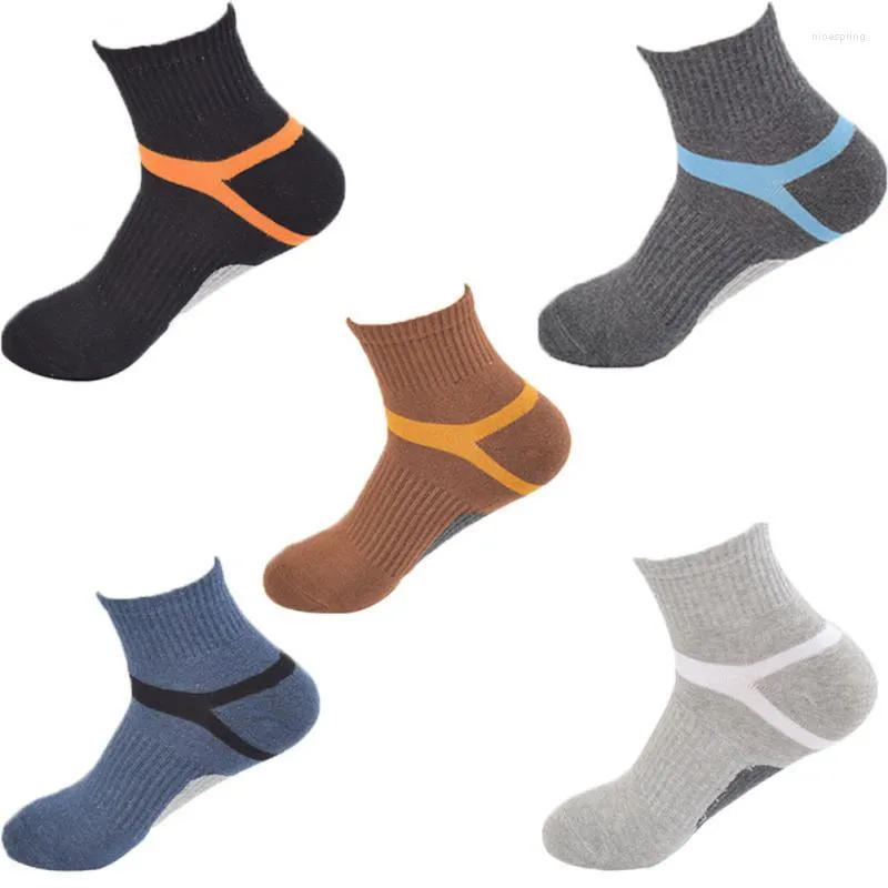Sports Socks Prevent From Falling Off Non Slip Stereoscopic Heel Reinforcement Design Breathable And Sweat Absorbing. Mens