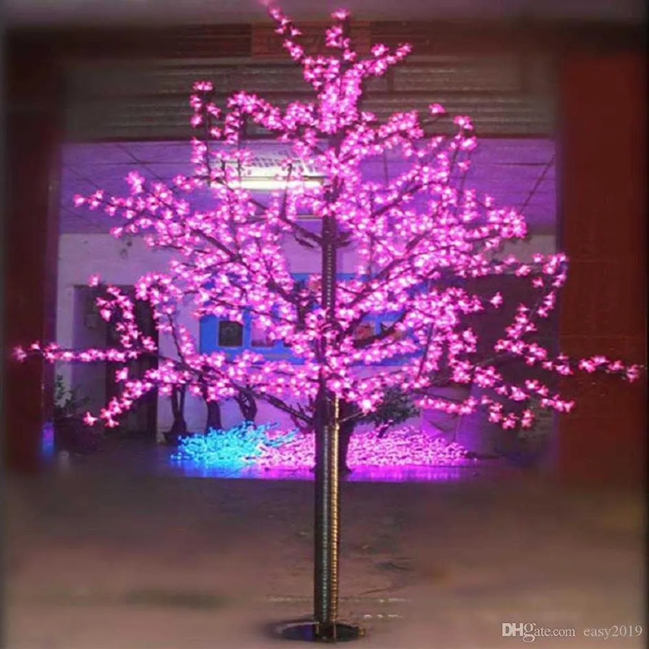 1 5M LED Artificiale Cherry Blossom Tree Light Christmas 480pcs Lampadine 110 220VAC Decorazioni da giardino fatato antipioggia H0924 H0928259l