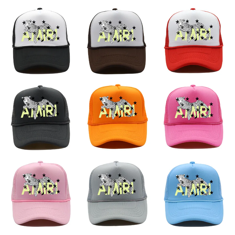 Trendy Ball Caps American High Street Baseball Cap Printed Duck Cap Animal Mesh Truck Cap