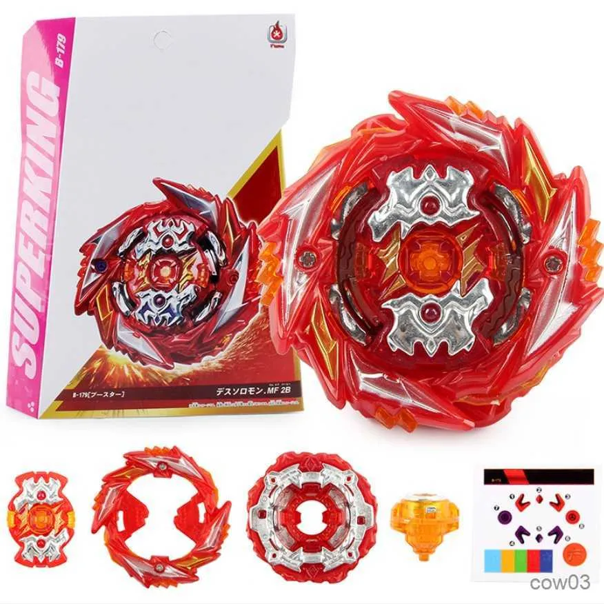 4d Beyblades toupie patlaması Beyblade Üst Flame B-179 Ölüm Solomon Full Metal Jiroskop İki Yönlü Çeken Tel Başlatıcı R230715