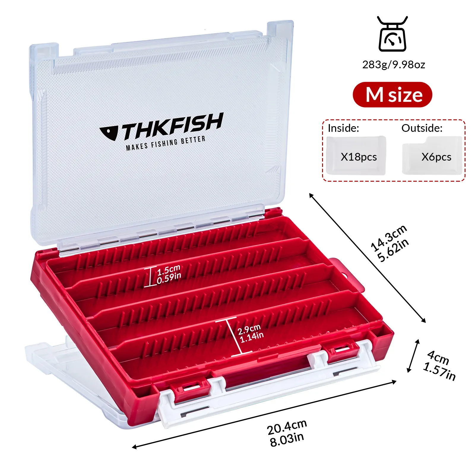 Fishing Accessories Fishing Tackle Box Double Sided Designed