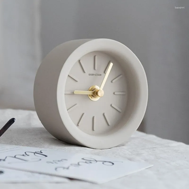 Bordsklockor reser digitalt litet skrivbord skrivbord trä hem kreativ klocka modern horloge de dekoration lyx zy50tz