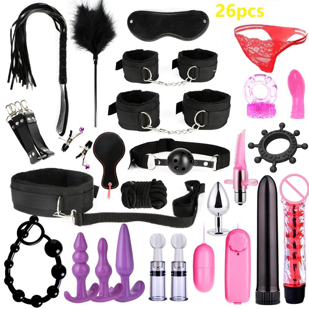 Kit bdsm giocattoli sessuali bondage set premium per coppie_voghion.com