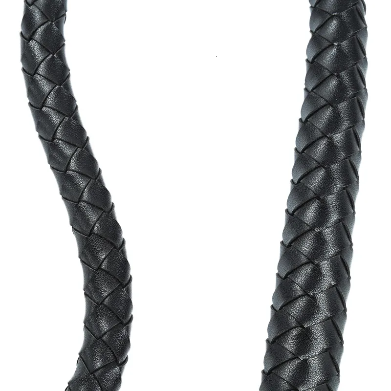Metal Anal Plug With Black Leather Bdsm Whip For Couples_voghion.com