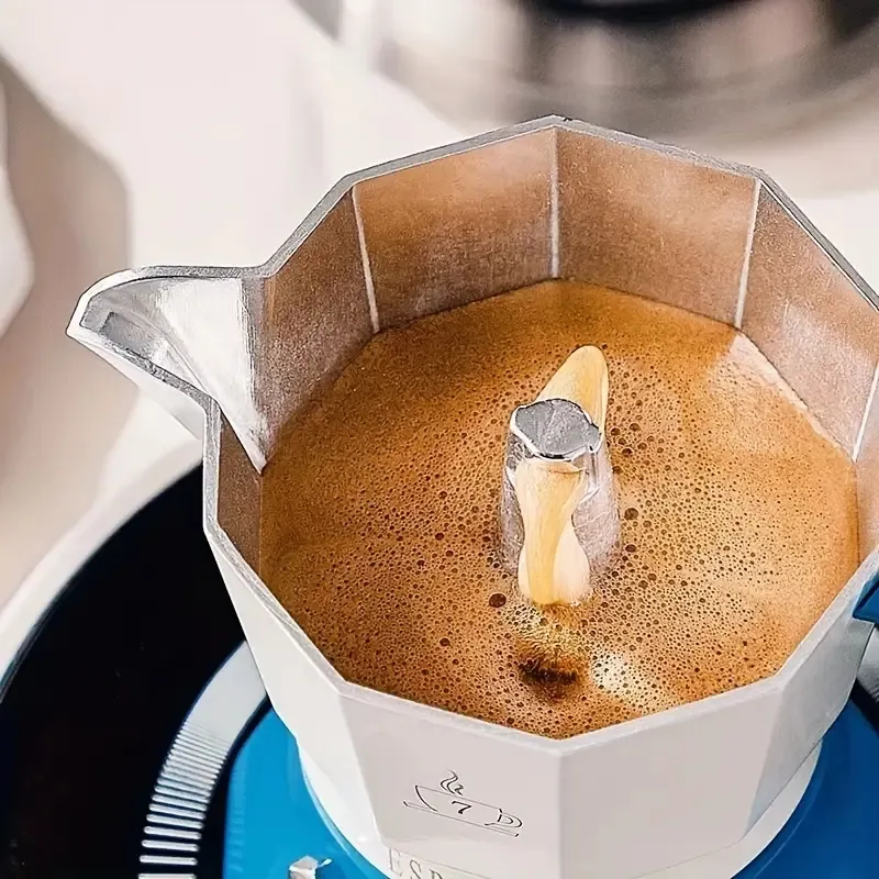 Cafetera, cafetera italiana Moka Pot de 6 tazas/10 onzas para estufa de  café expreso para estufa de gas o cerámica eléctrica, para camping, manual  de