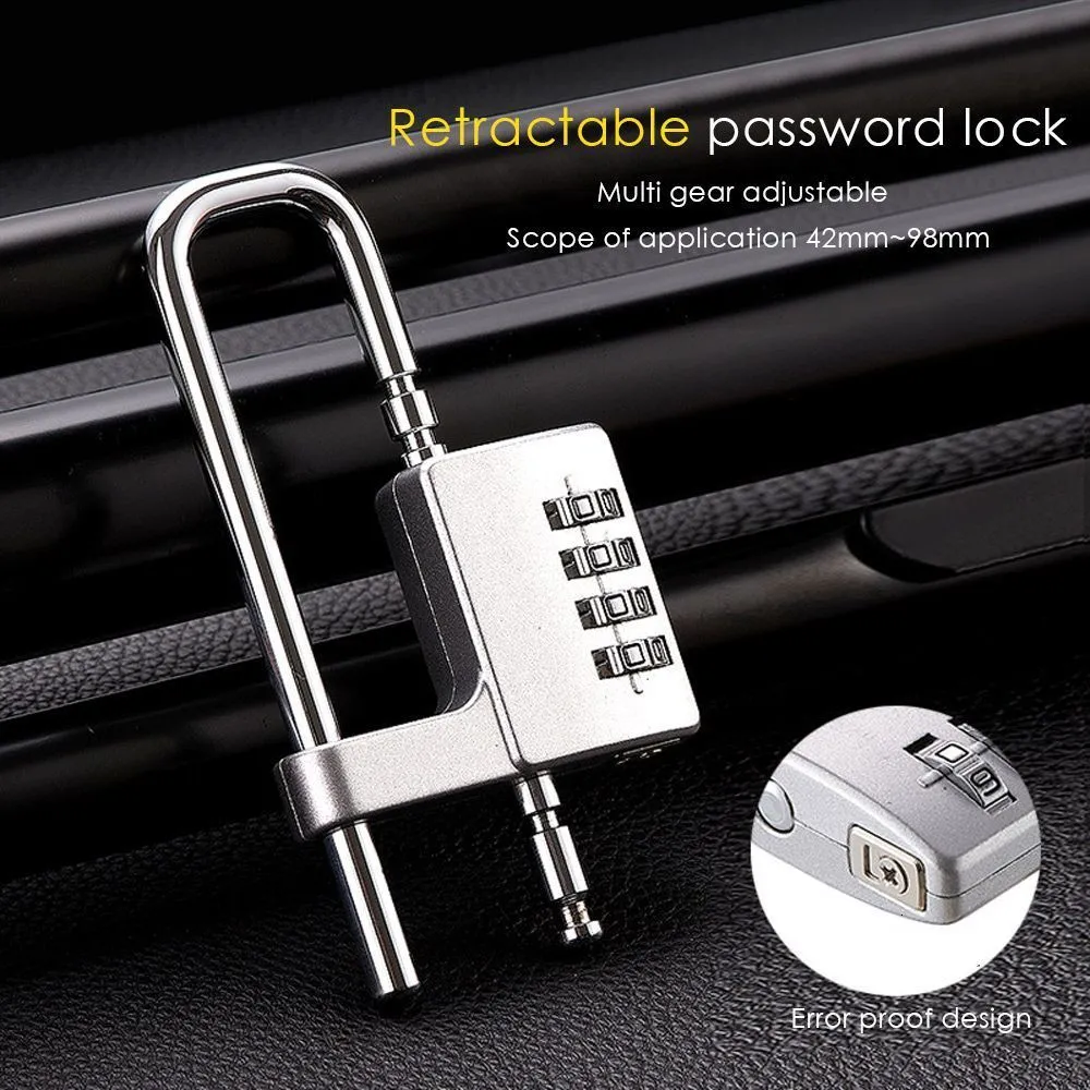 Door Locks Anti-saw Hardware Accessories Office Door Zinc Alloy Padlock File Cabinet Door Code Lock Adjustable lengthened U-lock 230715