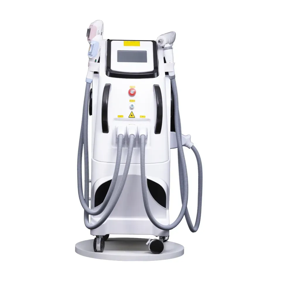 OPT IPL 4 IN 1 laser hair removal Tattoo Removal ipl skin rejuvenation Machine 4 handles elight opt ipl Laser q switched nd yag laser Machine Acne Treatment