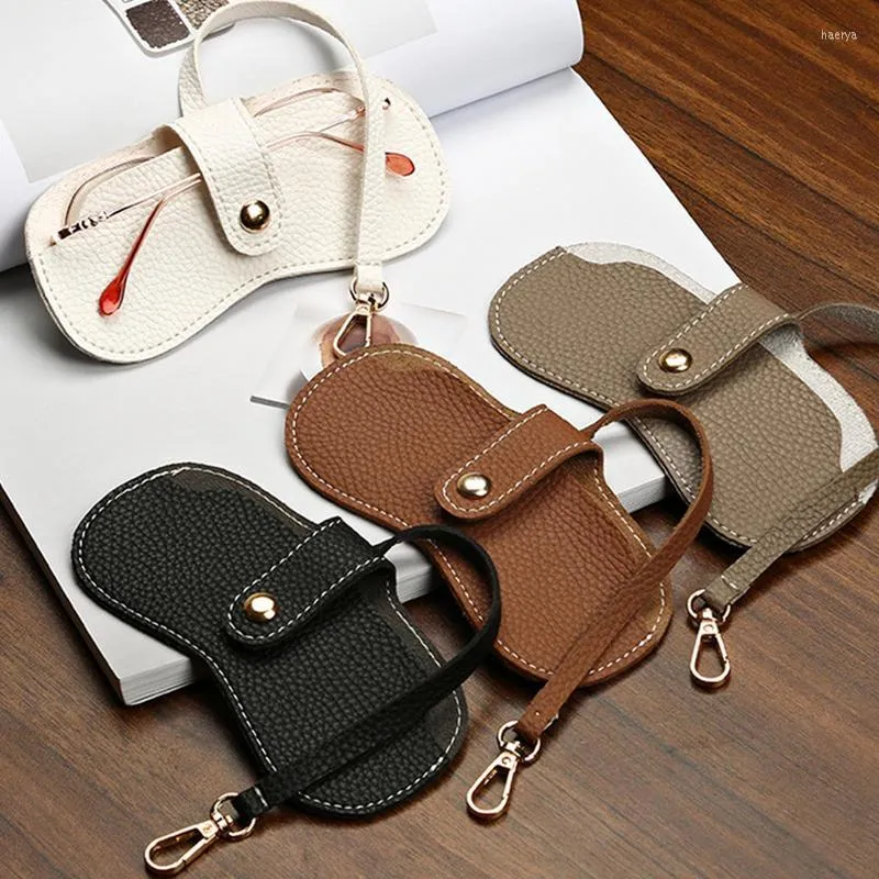 Scratch Proof Leather Sunglasses Jewellery Storage Pouches With PU