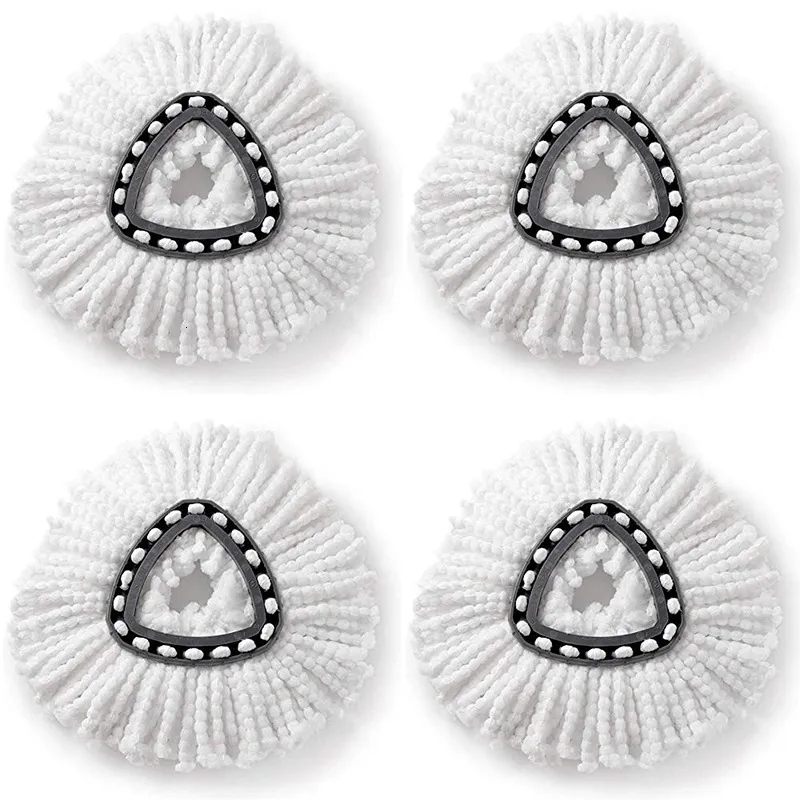 12 Pack Replacement Microfiber White Round Mop Head Refill 360 Spin Better Value - View #3