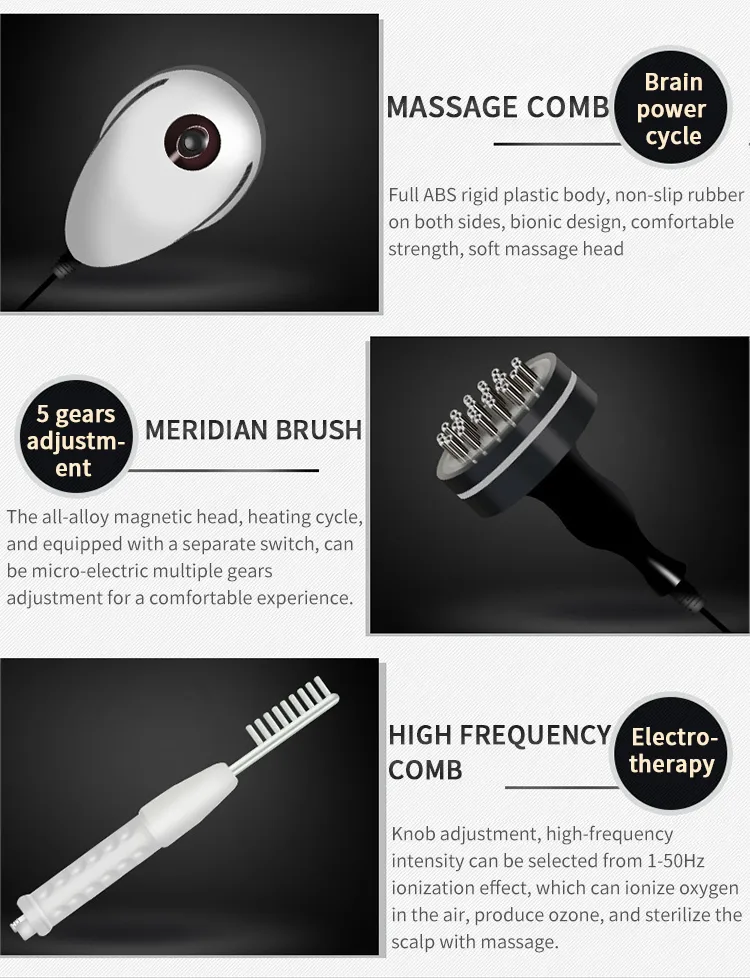 5 In 1 High Frequency Hair Growth Machine With Scalp Analysis & Hair ...