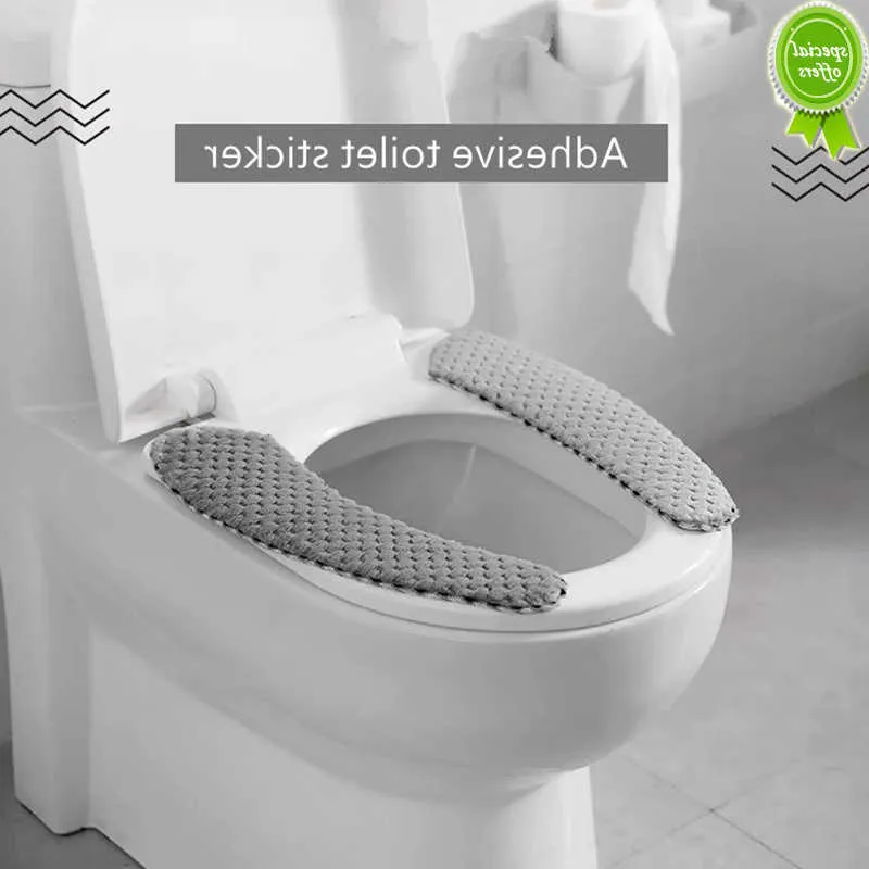 Nowy uniwersalny pokryw toaletowy miękki WC toaletowa poduszka poduszka o cieplejsze w kształcie w kształcie WC najbliższe matę łazienkową okładkę toaletą