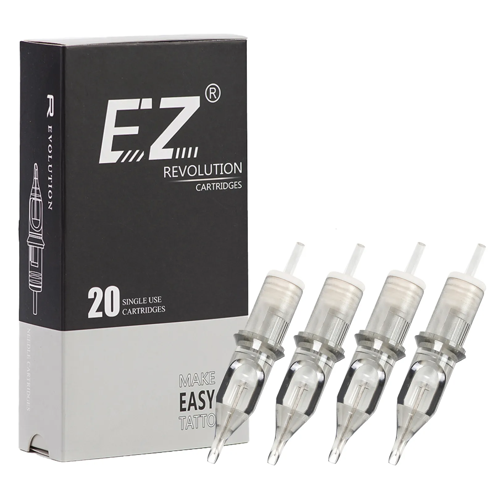 Tattoo Needles EZ Revolution tattoo needle cylinder circular lining #10 0.30mm L-Taper 5.5mm for tattoo machines and handles 20 pieces/box 230715