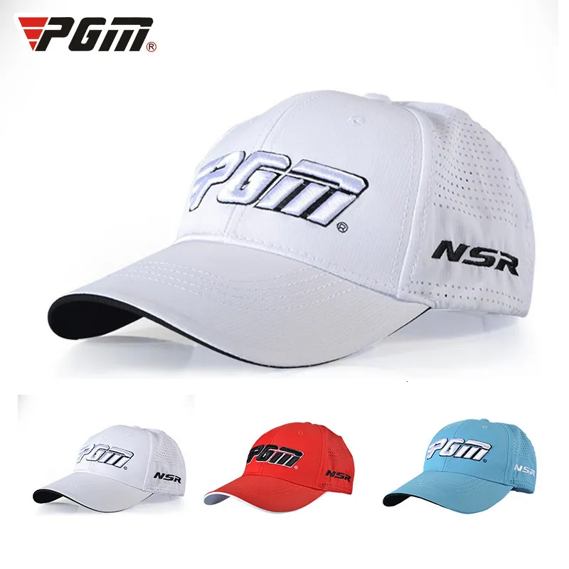 Snapbacks PGM Cappello da golf sportivo unisex Berretto da baseball in bianco e nero Berretto da golf sportivo ricamato Uomo Donna Visiera parasole anti-Uv 3 colori 230714