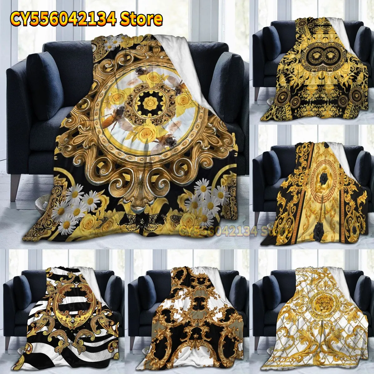 Blankets Yellow Rose And Bees Vintage Kitsch Baroque Scarves Sofa Bed Flannel Fleece Blanket Plush Bedding Pink Blue Blanket for Beds 230714