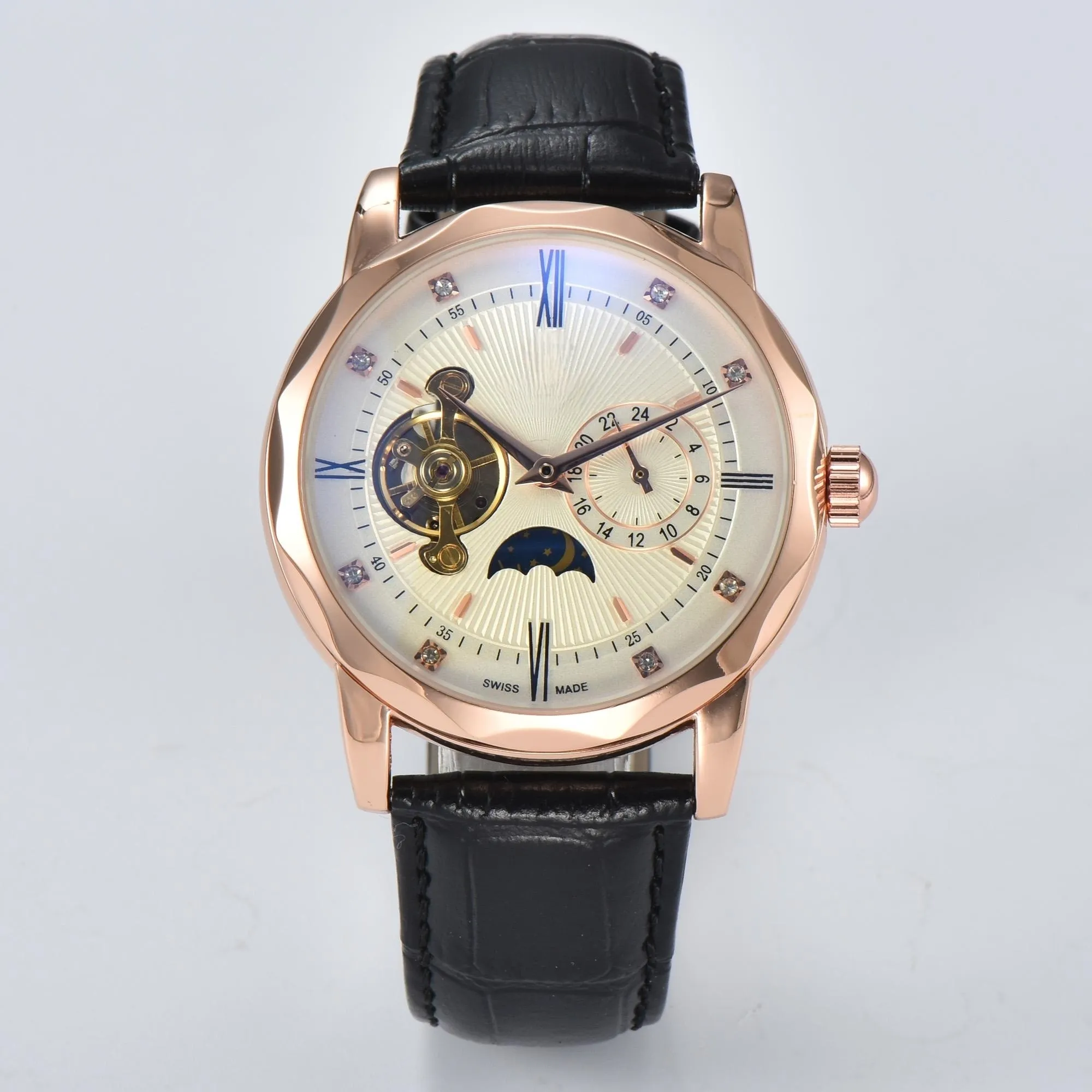 Zegarek marki automatyczny ruch mechaniczny Watche Watche Pełna stal nierdzewna 904L Life Waterproof Montre de Luxe Business Wrisual Bransoletka