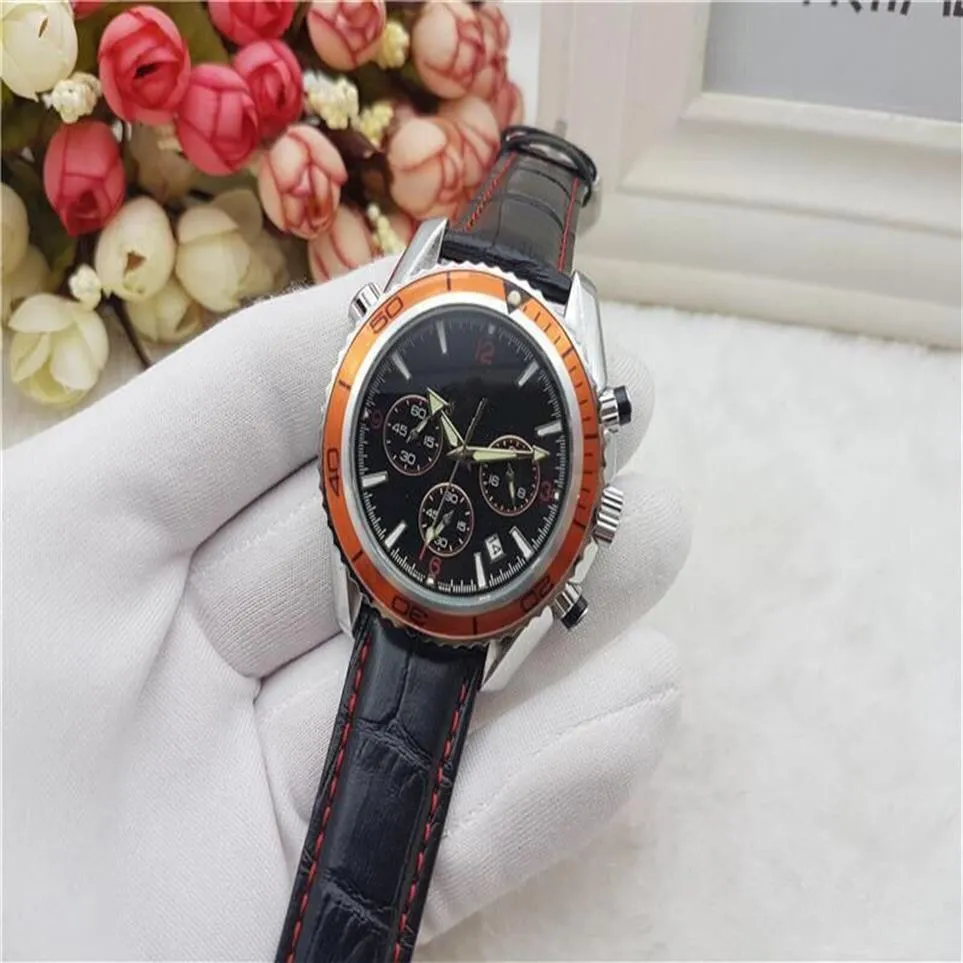 All Subdials Work Mens women Wristwatches Stopwatch relogies for men relojes207d