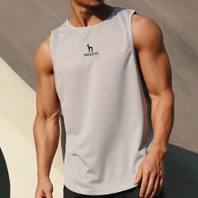 Débardeurs pour hommes Sport Running Débardeur pour hommes Séchage rapide Sans manches Entraînement O Cou T-shirt Hommes Basketball Gym Fitness Bodybuilding Gilet 230714