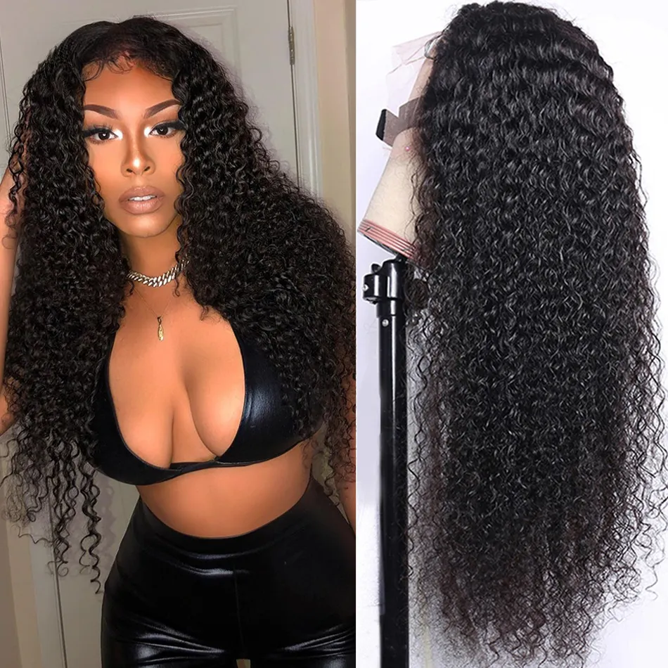 Curly Wig Lace Front Human Hair Wigs Pre Plucked Brazilian Curly Lace Front Wig 13x6 HD Lace Frontal Wig