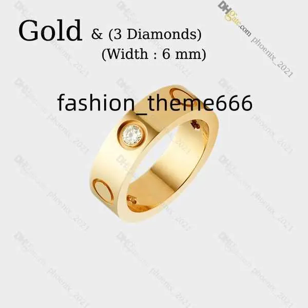 Ring-Designer-Band für Ringe, Damen-Liebesring, Titan-Stahl-Diamant-Ring, vergoldet, nie verblassender, antiallergischer Goldring; Store/21621802 10