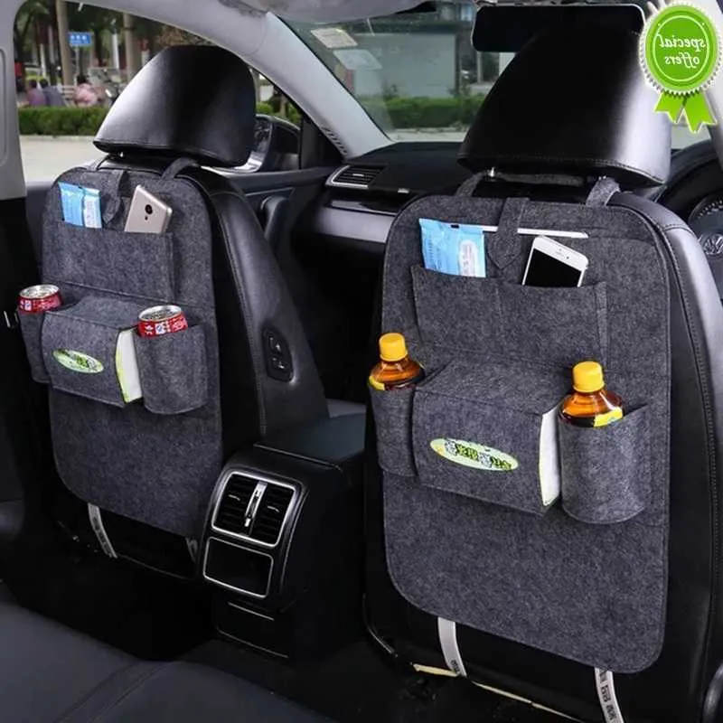 Novo organizador universal para carro, bolsa para banco traseiro universal, bolsas de armazenamento de alta capacidade, organizador traseiro para banco de carro, bolso para acessórios de carro