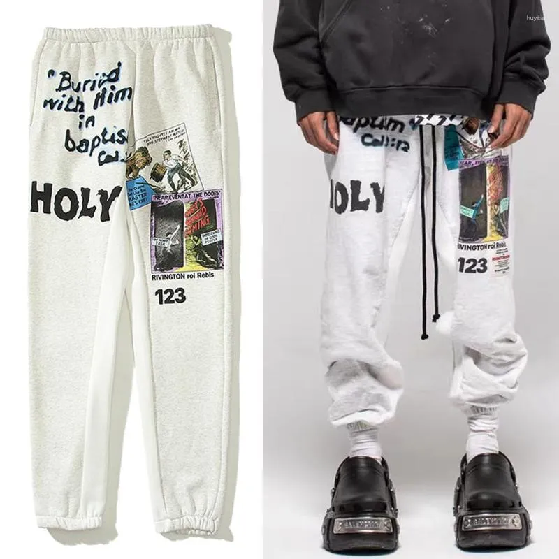 Męskie spodnie 123 Alphabet Graffiti w trudnej sytuacji na dresowe spodnie na polaru