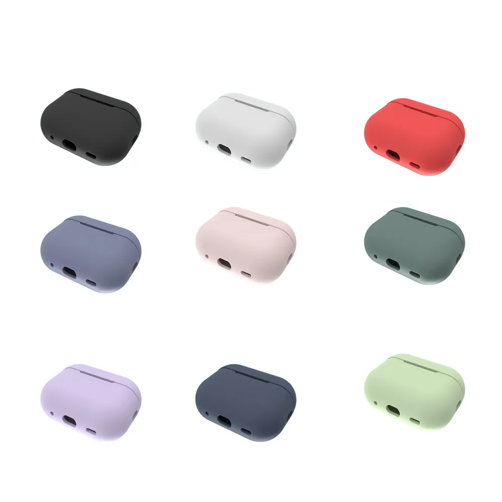 Estojo para Airpods Pro 2 Capa de Fone de Ouvido Sem Fio Funda Soft Silicone Protective Shells Coque para Airpods Pro2 Capa Acessórios